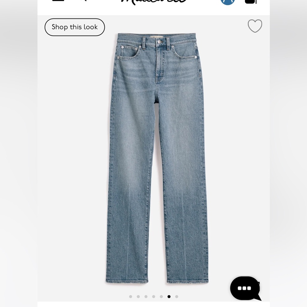 Madewell 90’s Straight Jean in Rondell wash. Size 25. NWT - Picture 6 of 11